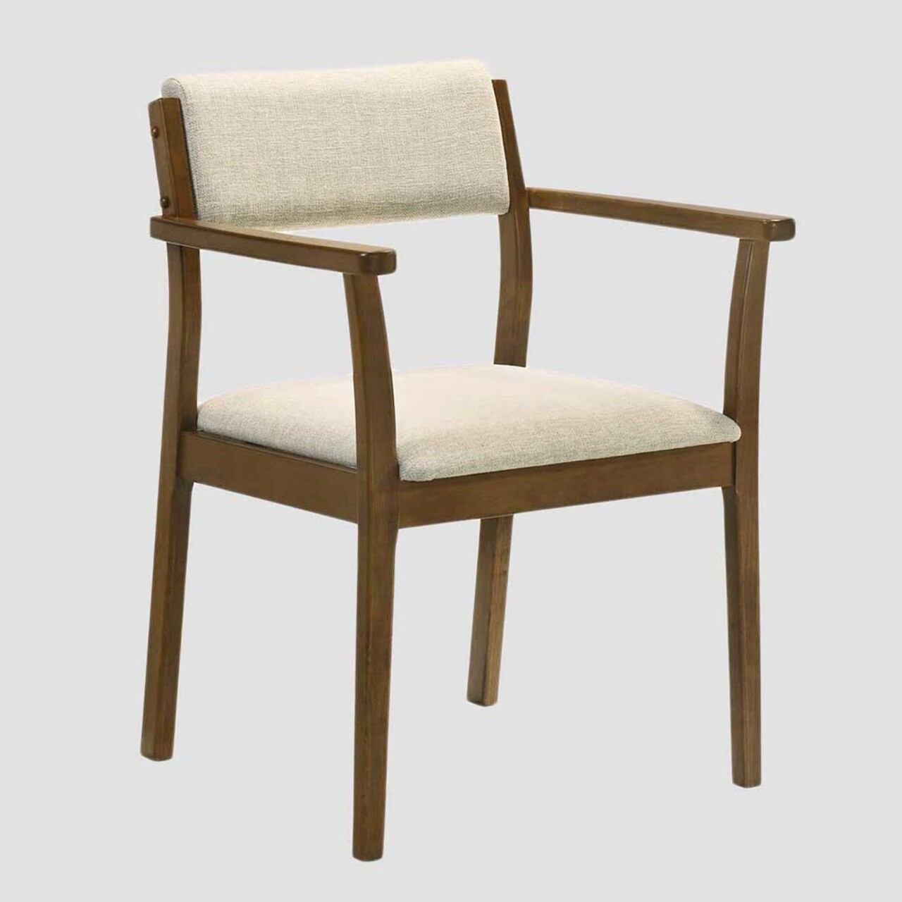 Set 2 scaune Pahkel, Homla, 62.5x56.5x84.5 cm, lemn/poliester/spuma, maro/bej - imagine 7